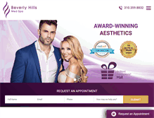 Tablet Screenshot of beverlyhillsmedspa.com